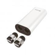 Sandberg earphone Wireless Bluetooth Earbuds +Powerbank (BT; 2100mAh battery; microphone; chrome) 