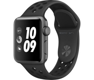 Apple Watch Series Nike 38mm Gray aluminum case antracit Black Nike with sports strap Mobile