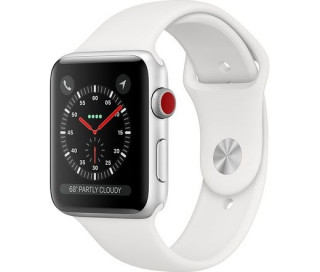 Apple Watch Nike Series GPS Cellular 42mm Silver Alu Case with White Sport Band Mobile