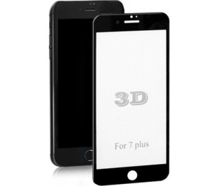 Qoltec tempered glass foil iPhone plus 5D (fully covered, Black) Mobile