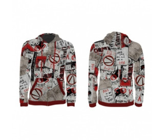 Hoodie Borderlands 3 "Propaganda" Cut & Sew Zipper Hoodie, L GE6519L Cadouri