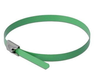 Delock stainless steel Cable bundles Length 200 x Width 4.6 mm green 10 pcs Acasă