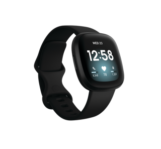 Fitbit Versa 40 mm AMOLED Black GPS (satellite) Mobile