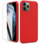 AhaStyle Apple iPhone 11 silicone case tempered glass glass foil, Red thumbnail