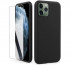 AhaStyle Apple iPhone 11 silicone case tempered glass glass foil, Black thumbnail