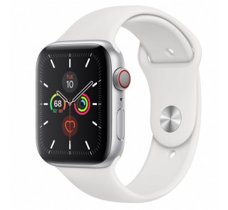 Apple Watch Series GPS+Cellular smart watch, 44mm, Aluminum silver/White Mobile