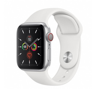 Apple Watch Series GPS+Cellular smart watch, 40mm, Aluminum silver/White Mobile