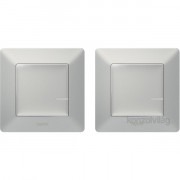 Legrand Valena Life Netatmo Paired Set: 1 Smart Switch + 1 Wireless Switch aluminum 