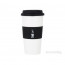 Bialetti "Coffe to go" 400 ml black porcelain portable coffee mug thumbnail