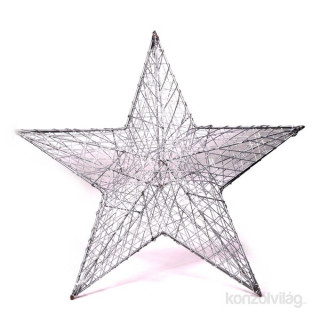 Star-shaped 52cm/silver colored painted metal decoration Acasă