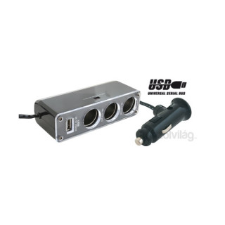 Somogyi SA 023 3+USB car voltage distributor Mobile