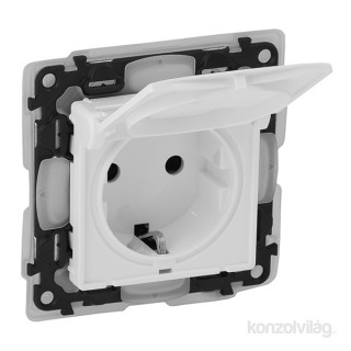 LEGRAND Valena Life 2P+F connector with child protection, flap cover, IP44 white Acasă