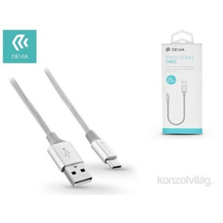 Devia ST328084 Phezz silver Micro USB data and charging cable 25 cm powerbank cable Mobile