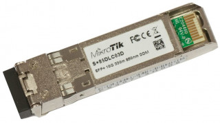 Mikrotik S+85DLC03D module de emisie-recepție pentru rețele Fibră optică 10000 Mbit/s SFP+ 850 nm PC