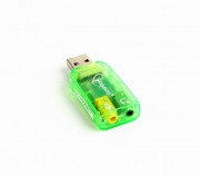 Gembird SC-USB-01 adaptor mufă cablu 3.5 mm Verde 