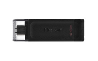 Kingston Technology DataTraveler 70 memorii flash USB 64 Giga Bites USB tip-C 3.2 Gen 1 (3.1 Gen 1) Negru PC