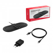 HyperX ChargePlay Base Universală Negru USB Încărcare fără fir Încărcare rapidă De interior 