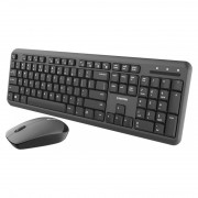 Combo mouse și tastatură fără fir Canyon SET-W20 - negru (CNS-HSETW02-HU) 