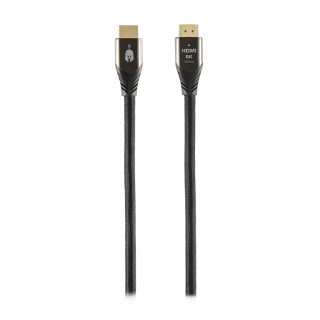 Spartan Gear - Cablu HDMI 2.1 - 1,5 m; aliaj de zinc cu conector placat cu aur PC