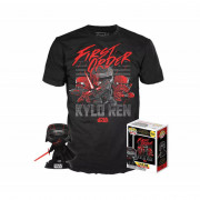 Funko Pop! Star Wars: Kylo Ren Tee Box T-Shirt (Supreme Leader) M Set 