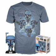 Funko Pop! The Mandalorian: Tee Box Figure and T-Shirt L Set 