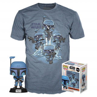 Funko Pop! The Mandalorian: Tee Box Figure and T-Shirt L Set Cadouri