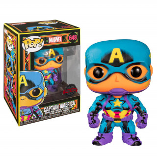 Funko Pop! Marvel: Black Light Captain America #648 Vinyl Figura Cadouri