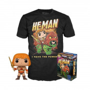 Funko Pop! He-Man: Vinyl Figura Tee Box & T-Shirt M Set 