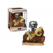 Funko Pop! #416 Deluxe: Mandalorian- Mando on Bantha w/ Child 