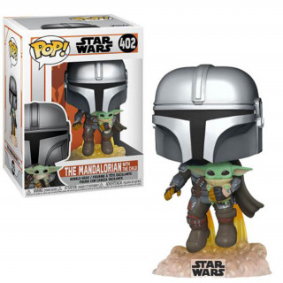 Funko Pop! #402 Star Wars: The Mandalorian- Mando Flying w/Jet Cadouri