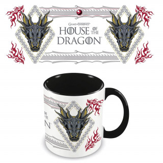 House Of The Dragon (Ornate) Black Coloured Inner Mug Cadouri