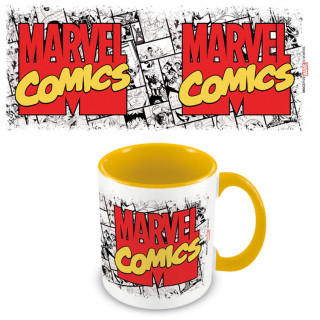 Marvel Comics (Logo) Yellow Mug Cadouri