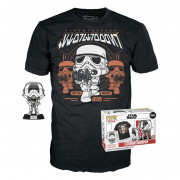 Funko Pop! & Tee: Disney Star Wars - Stormtrooper (Special Edition) Bobble-Head Vinyl Figurina & Tricou (L) 