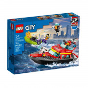 LEGO City Barca de salvare a pompierilor (60373) 