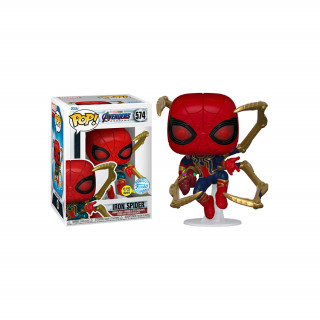 Funko Pop! Marvel: Avengers Endgame - Iron Spider (with Gauntlet) (Glows in the Dark) (Special Edition) #574 Bobble-Head Vinyl Figura Cadouri