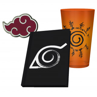 Naruto Shippuden - XXL Cup + Pin + Notebook - "Konoha" Cadouri