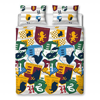 Harry Potter Stickers Rotary Duvet Set Double Cadouri