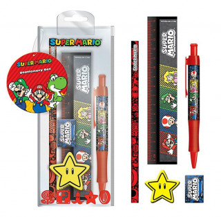 Super Mario (4 Colour) Standard Stationery Set /Merch Cadouri