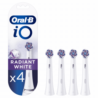 Oral-B iO Toothbrush Radiant White 4 pcs Acasă