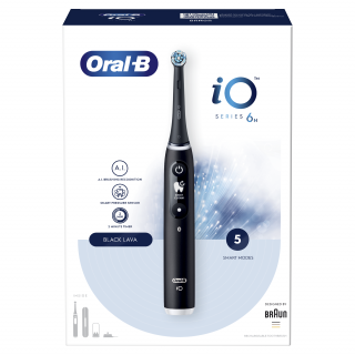 Oral-B iO6 Electric Toothbrush Black Acasă