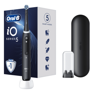 Oral-B iO5 Electric Toothbrush Matte Black Acasă