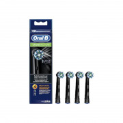 Oral-B CrossAction set of 4 black toothbrush heads 