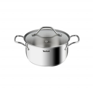 Tefal B8644474 Intuition 20cm stainless steel leg and lid set Acasă