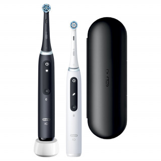 Oral-B iO Series 5 2-piece matte black+white electric toothbrush set Acasă