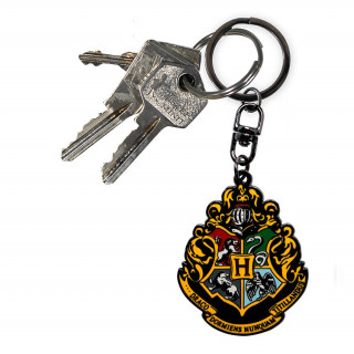 Harry Potter Hogwarts crest metal keychain Cadouri