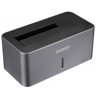 Stație de andocare Everest HDD - HD3-530 (2.5„ / 3.5” USB-A 3.0 HDD, max.: 8TB, gri) PC