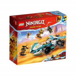 LEGO NINJAGO: Mașina de curse Spinjitzu a lui Zane cu puterea dragonului (71791) Jucărie