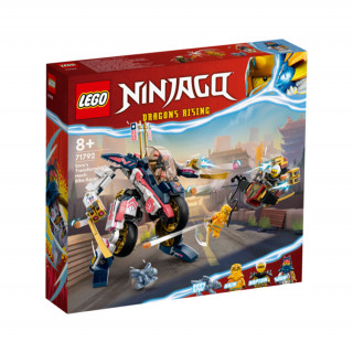 LEGO NINJAGO: Motocicleta de viteză robot transformator a Sorei (71792) Jucărie