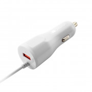 Încărcător auto Canyon C-033 2.4A/USB-A încorporat Lightning White (CNE-CCA033W) 