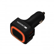 Canyon CNE-CCA05B Încărcător auto USB dublu negru 